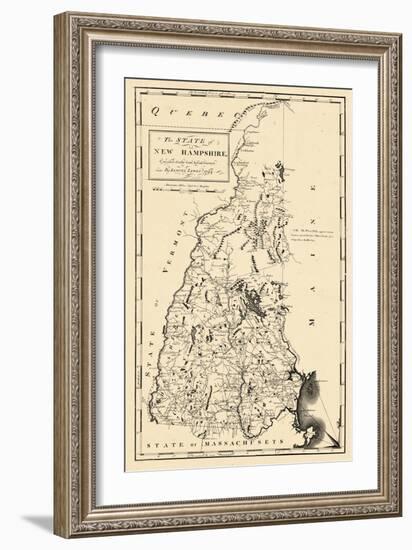 1794, New Hampshire State Map, New Hampshire, United States-null-Framed Giclee Print