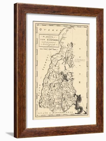 1794, New Hampshire State Map, New Hampshire, United States-null-Framed Giclee Print