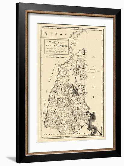 1794, New Hampshire State Map, New Hampshire, United States-null-Framed Giclee Print