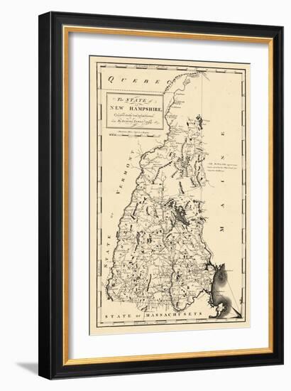 1794, New Hampshire State Map, New Hampshire, United States-null-Framed Giclee Print