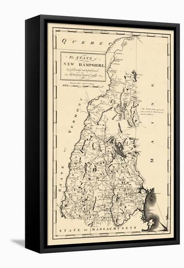 1794, New Hampshire State Map, New Hampshire, United States-null-Framed Premier Image Canvas