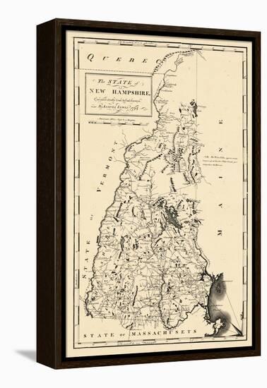 1794, New Hampshire State Map, New Hampshire, United States-null-Framed Premier Image Canvas