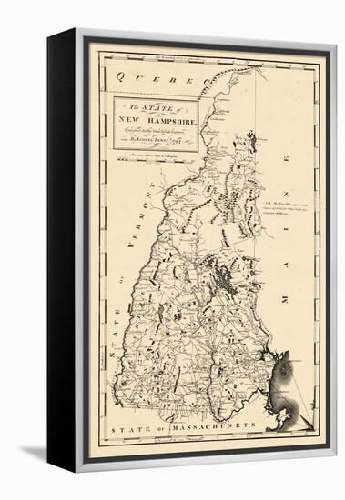 1794, New Hampshire State Map, New Hampshire, United States-null-Framed Premier Image Canvas