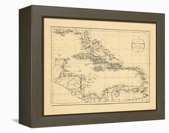 1794, West Indies, Caribbean-null-Framed Premier Image Canvas