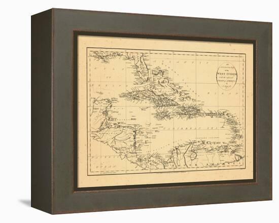 1794, West Indies, Caribbean-null-Framed Premier Image Canvas