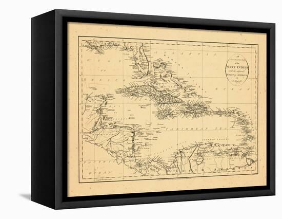 1794, West Indies, Caribbean-null-Framed Premier Image Canvas