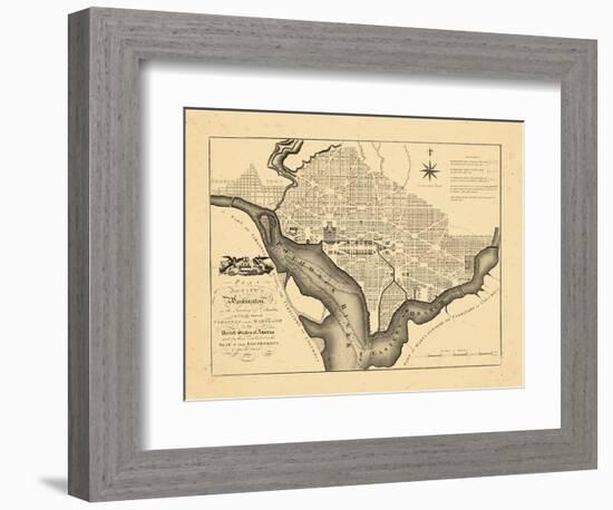 1795, Washington DC-null-Framed Giclee Print