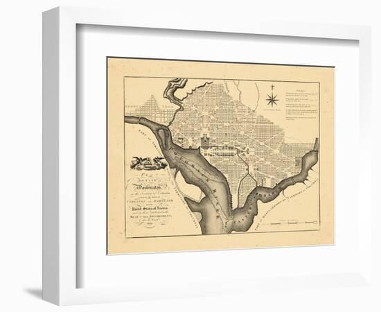 1795, Washington DC-null-Framed Giclee Print