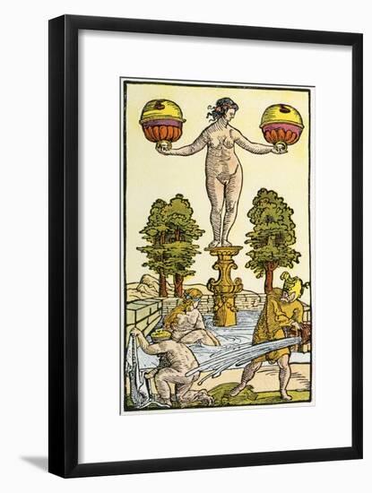 17th Century German Playing Card, Illustrierte Sittengeschichte Vom Mittelalter Bis Zur Gegenwart-Eduard Gaertner-Framed Giclee Print