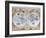 17th Century Map of the World-null-Framed Giclee Print