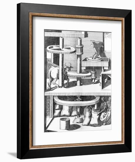 17th Century Milling Machine, Artwork-Library of Congress-Framed Photographic Print