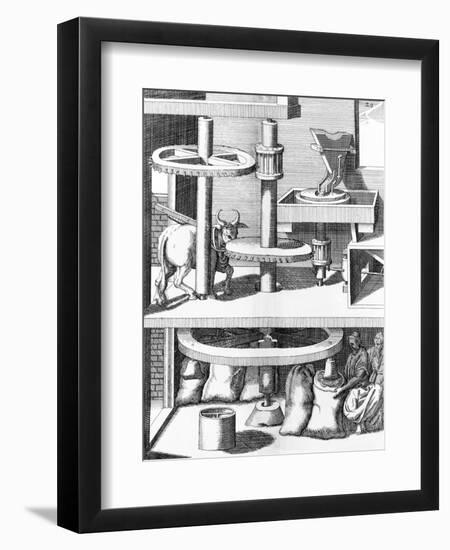 17th Century Milling Machine, Artwork-Library of Congress-Framed Photographic Print