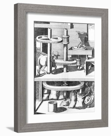 17th Century Milling Machine, Artwork-Library of Congress-Framed Photographic Print