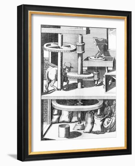 17th Century Milling Machine, Artwork-Library of Congress-Framed Photographic Print