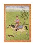 Prince on Horseback-17th Century Mughal School-Framed Premium Giclee Print