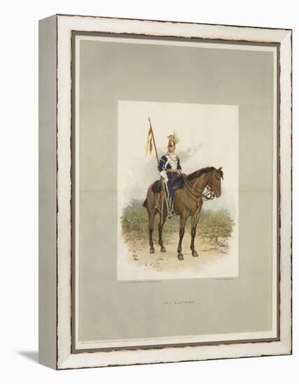 17th Lancers, a Trooper in Review Order-Charles Green-Framed Premier Image Canvas