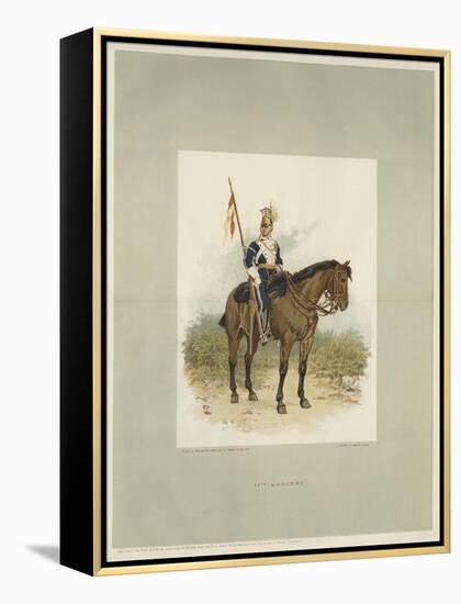 17th Lancers, a Trooper in Review Order-Charles Green-Framed Premier Image Canvas