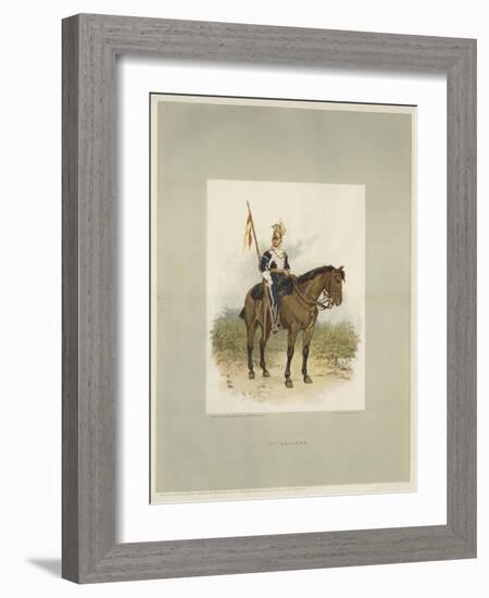 17th Lancers, a Trooper in Review Order-Charles Green-Framed Giclee Print