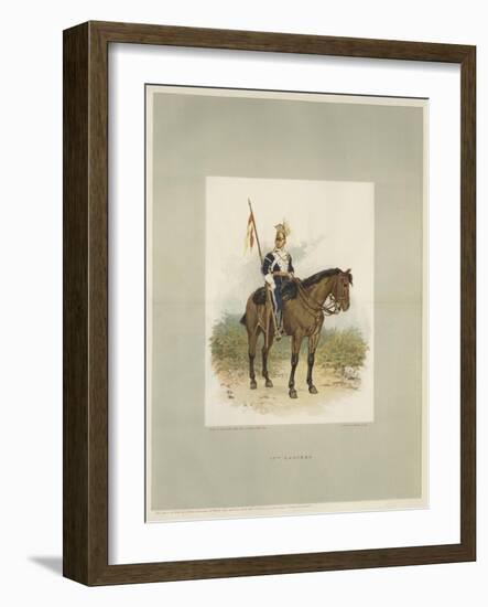 17th Lancers, a Trooper in Review Order-Charles Green-Framed Giclee Print