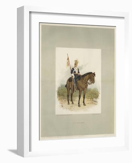 17th Lancers, a Trooper in Review Order-Charles Green-Framed Giclee Print