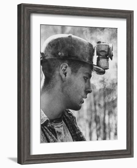 18 Year Old Coal Miner Ray Martin Near Islom, Kentucky-John Dominis-Framed Photographic Print