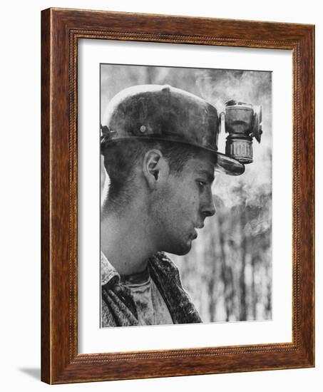 18 Year Old Coal Miner Ray Martin Near Islom, Kentucky-John Dominis-Framed Photographic Print