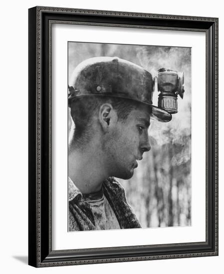 18 Year Old Coal Miner Ray Martin Near Islom, Kentucky-John Dominis-Framed Photographic Print