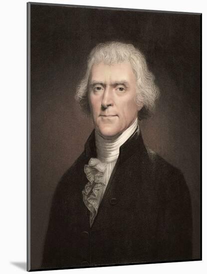 1800 Thomas Jefferson Portrait.-Paul Stewart-Mounted Photographic Print