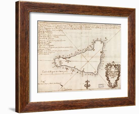 1803 Map of Easter Island-null-Framed Art Print