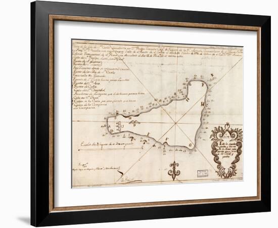 1803 Map of Easter Island-null-Framed Art Print