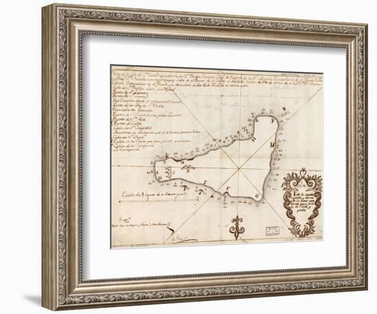 1803 Map of Easter Island-null-Framed Art Print