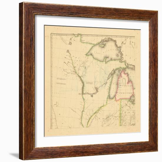 1812, Wisconsin, Ohio, Michigan, Indiana, Illinois-null-Framed Giclee Print