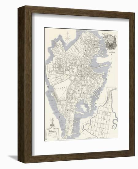 1814, Boston J. G. Hale Survey, Massachusetts, United States-null-Framed Giclee Print