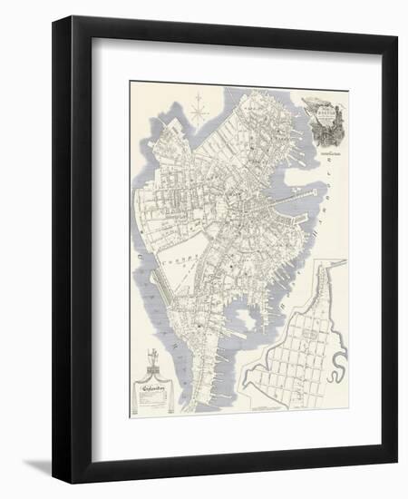 1814, Boston J. G. Hale Survey, Massachusetts, United States-null-Framed Giclee Print