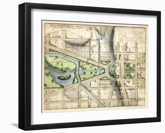 1815, Washington D.C. Vicinity of the Capitol, District of Columbia, United States-null-Framed Giclee Print