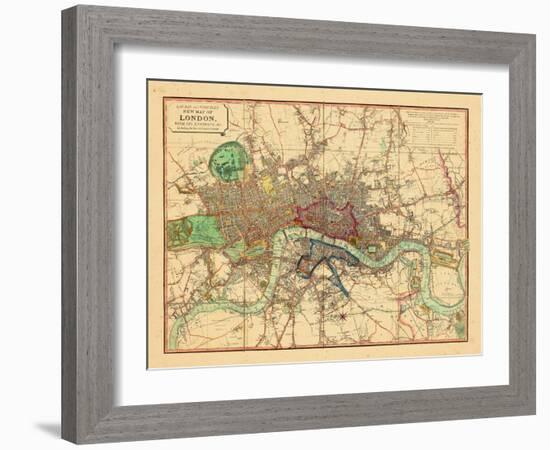 1818, London, United Kingdom-null-Framed Giclee Print