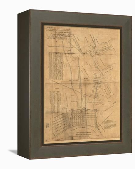 1819, New Orleans 1819, Louisiana, United States-null-Framed Premier Image Canvas