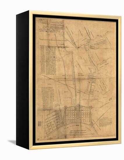 1819, New Orleans 1819, Louisiana, United States-null-Framed Premier Image Canvas