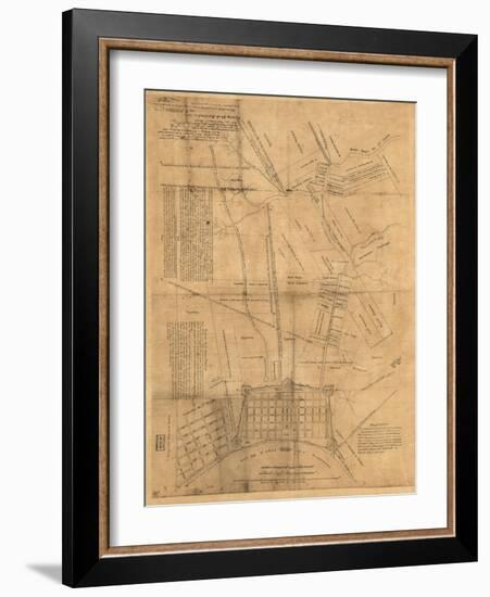 1819, New Orleans 1819, Louisiana, United States-null-Framed Giclee Print