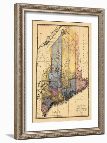 1820, Maine-null-Framed Giclee Print