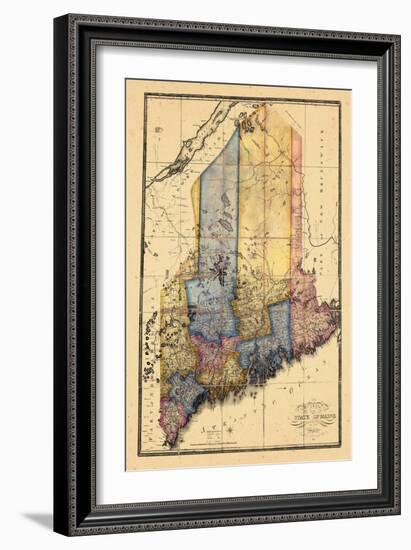 1820, Maine-null-Framed Giclee Print