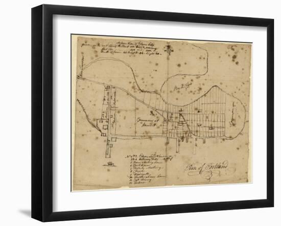 1820, Portland, Maine, United States-null-Framed Giclee Print