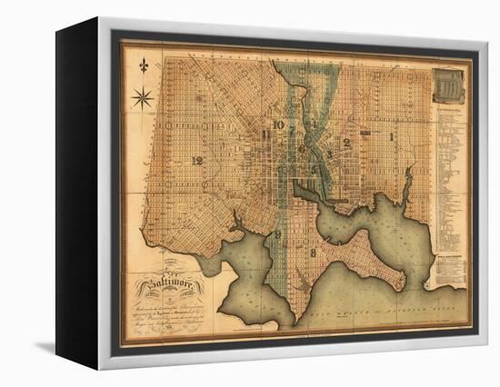 1822, Baltimore, Maryland, United States-null-Framed Premier Image Canvas