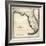 1823, Florida State Map, Florida, United States-null-Framed Giclee Print