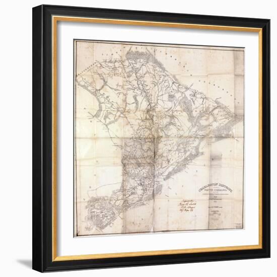 1825, Charleston District surveyed 1820, South Carolina, United States-null-Framed Giclee Print