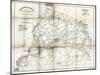 1825, Edgefield District surveyed 1817, South Carolina, United States-null-Mounted Giclee Print