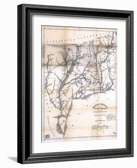 1825, Marion District surveyed 1818, South Carolina, United States-null-Framed Giclee Print