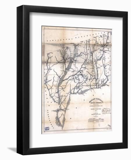 1825, Marion District surveyed 1818, South Carolina, United States-null-Framed Giclee Print