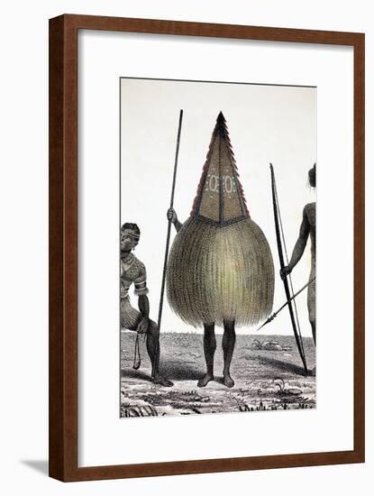 1827 New Ireland Native Sprit Costume PNG-Paul Stewart-Framed Photographic Print