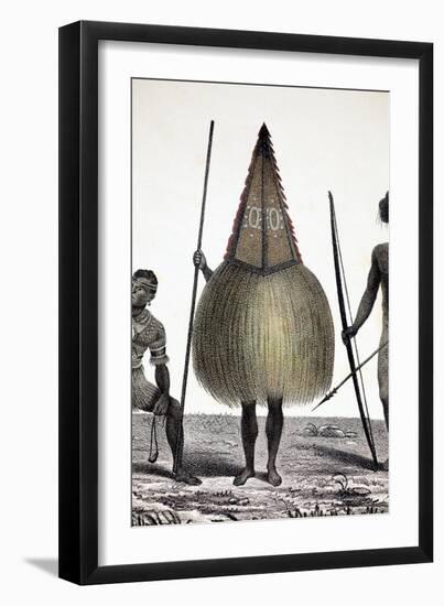 1827 New Ireland Native Sprit Costume PNG-Paul Stewart-Framed Photographic Print